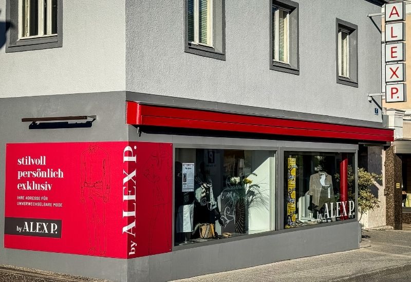 Außenansicht Geschäft Alex P.